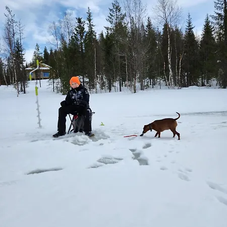 Lapland Riverside Cabin, Aekaesjoki Hideaway - Riverview, Traditional Sauna, Avanto, Wifi, Ski, Yllaes Chalet Akasjoensuu