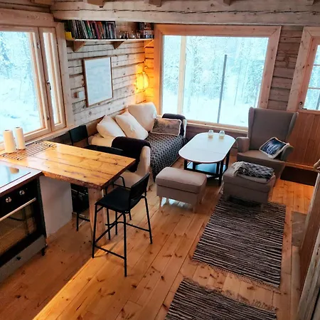 Lapland Riverside Cabin, Aekaesjoki Hideaway - Riverview, Traditional Sauna, Avanto, Wifi, Ski, Yllaes *