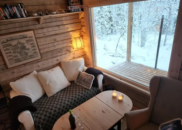 Lapland Riverside Cabin, Aekaesjoki Hideaway - Riverview, Traditional Sauna, Avanto, Wifi, Ski, Yllaes Chalet *