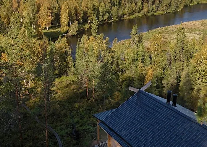 Lapland Riverside Cabin, Aekaesjoki Hideaway - Riverview, Traditional Sauna, Avanto, Wifi, Ski, Yllaes * Akasjoensuu