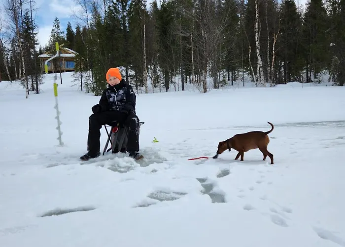 Lapland Riverside Cabin, Aekaesjoki Hideaway - Riverview, Traditional Sauna, Avanto, Wifi, Ski, Yllaes Chalet Akasjoensuu