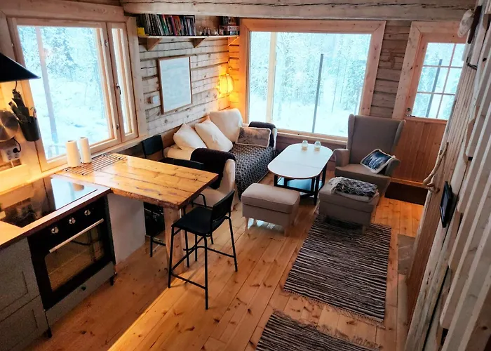 Lapland Riverside Cabin, Aekaesjoki Hideaway - Riverview, Traditional Sauna, Avanto, Wifi, Ski, Yllaes *